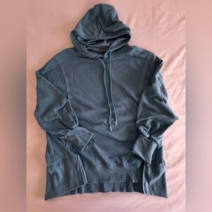 Pretty Garden Casual Oversized Slate Blue Lightweight Hoodie Size Medium